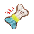 1pc Dog Squeaky Toys, Bones Plush Dogs Chew Toy for Small Medium Breed Puppy Aggressive Chewer Pets Puppy Playing Cleaning Teeth